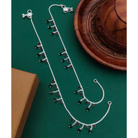 Akruti Collection Premium Handcrafted Akruti Stone And Beads Payal \ Anklet 