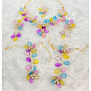 Akruti Collection Elegant Floral Jewellery Combo Set