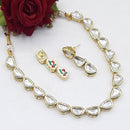 Akruti Collection Graceful Kundan Stone Elegance Necklace Set
