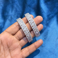 Akruti Collection Glamorous American Diamond Bangles Collection Set