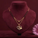 Akruti Collection Glamorous Austrian Stone Alphabet Mangalsutra 