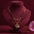 Akruti Collection Glamorous Austrian Stone Alphabet Mangalsutra 