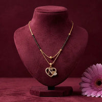 Akruti Collection Glamorous Austrian Stone Alphabet Mangalsutra 