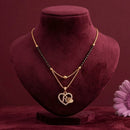 Akruti Collection Glamorous Austrian Stone Alphabet Mangalsutra 