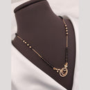 Akruti Collection Elegant Austrian Stone And Beads Black Beads Mangalsutra