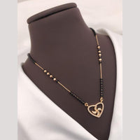 Akruti Collection Elegant Austrian Stone And Beads Black Beads Mangalsutra