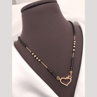 Akruti Collection Elegant Austrian Stone And Beads Black Beads Mangalsutra