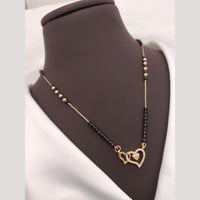 Akruti Collection Elegant Austrian Stone And Beads Black Beads Mangalsutra