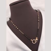 Akruti Collection Elegant Austrian Stone And Beads Black Beads Mangalsutra