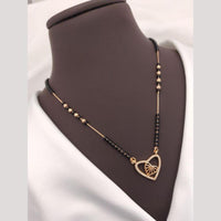 Akruti Collection Elegant Austrian Stone And Beads Black Beads Mangalsutra