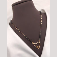 Akruti Collection Elegant Austrian Stone And Beads Black Beads Mangalsutra