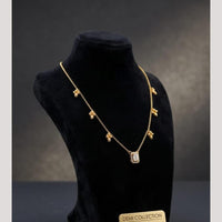 Akruti Collection Elegant Austrian Stone And Beads Black Beads Mangalsutra