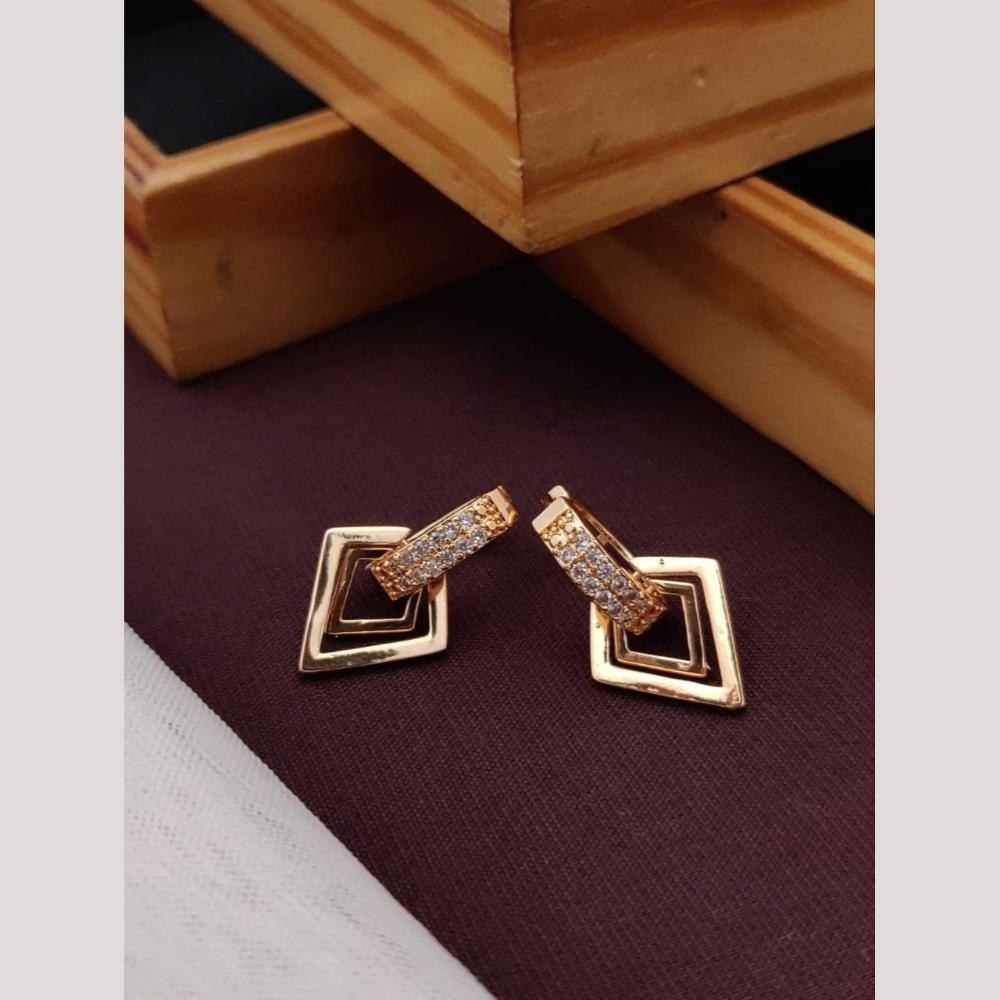 Akruti Collection Royal Austrian Stone Stud Earrings