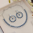 Akruti Collection Graceful American Diamond Necklace Set