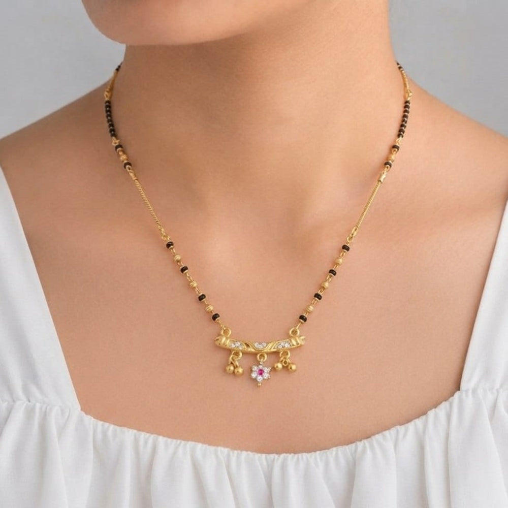 Akruti Collection Classic Austrian Stone Designer Mangalsutra