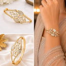 Akruti Collection Elegant Austrian Stone Openable Bracelet