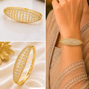 Akruti Collection Elegant Austrian Stone Openable Bracelet