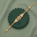 Akruti Collection Royal Pota Stone And Pearl Adjustable Bracelet