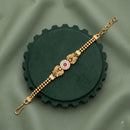 Akruti Collection Royal Pota Stone And Pearl Adjustable Bracelet