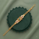 Akruti Collection Royal Pota Stone And Pearl Adjustable Bracelet