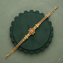 Akruti Collection Royal Pota Stone And Pearl Adjustable Bracelet