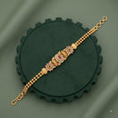 Akruti Collection Royal Pota Stone And Pearl Adjustable Bracelet