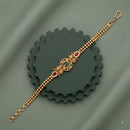 Akruti Collection Royal Pota Stone And Pearl Adjustable Bracelet