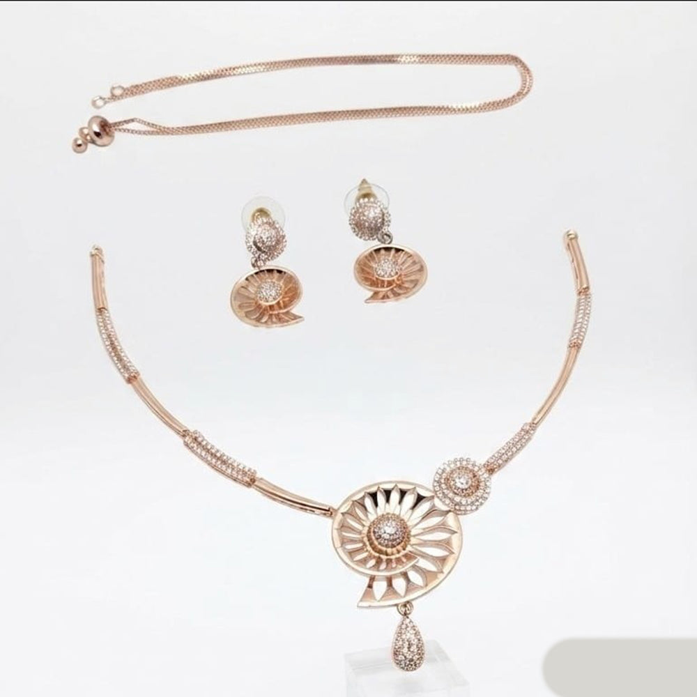 Akruti Collection Antique Finish Austrian Stone Necklace Set