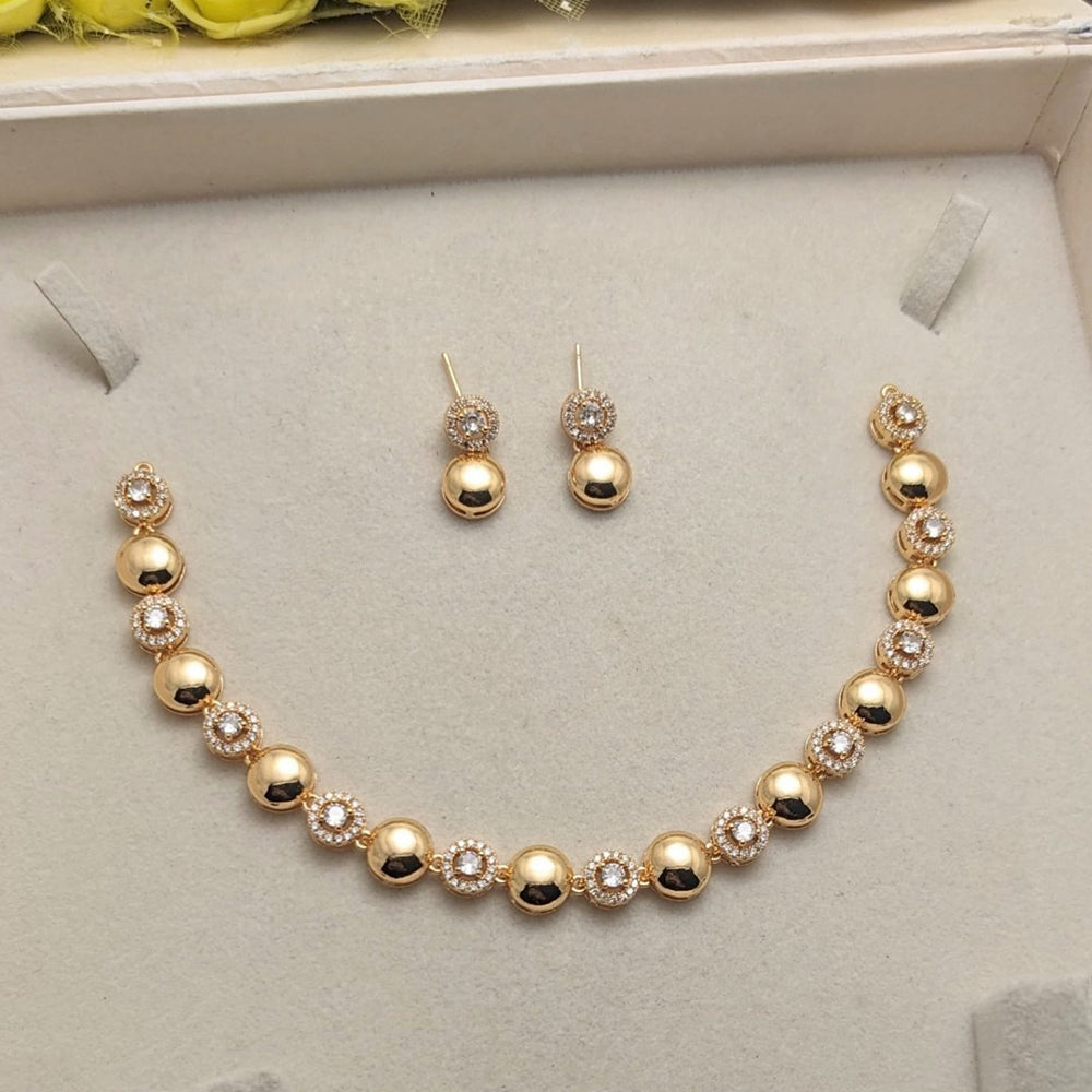 Akruti Collection Antique Finish Austrian Stone Necklace Set