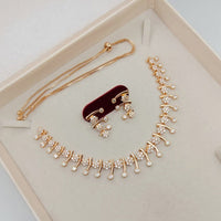 Akruti Collection Antique Finish Austrian Stone Necklace Set