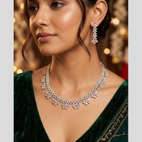 Akruti Collection Antique Finish Austrian Stone Necklace Set
