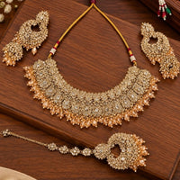 Akruti Collection Designer Austrian Stone And Beads Necklace Set for Women