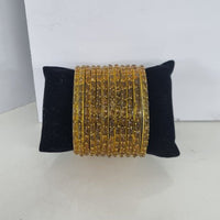 Akruti Collection Graceful Raindrop Glass Bangles Set for Women