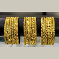 Star Bangles Designer Gold-Tone Bangles Set for Women (Assorted Desing)