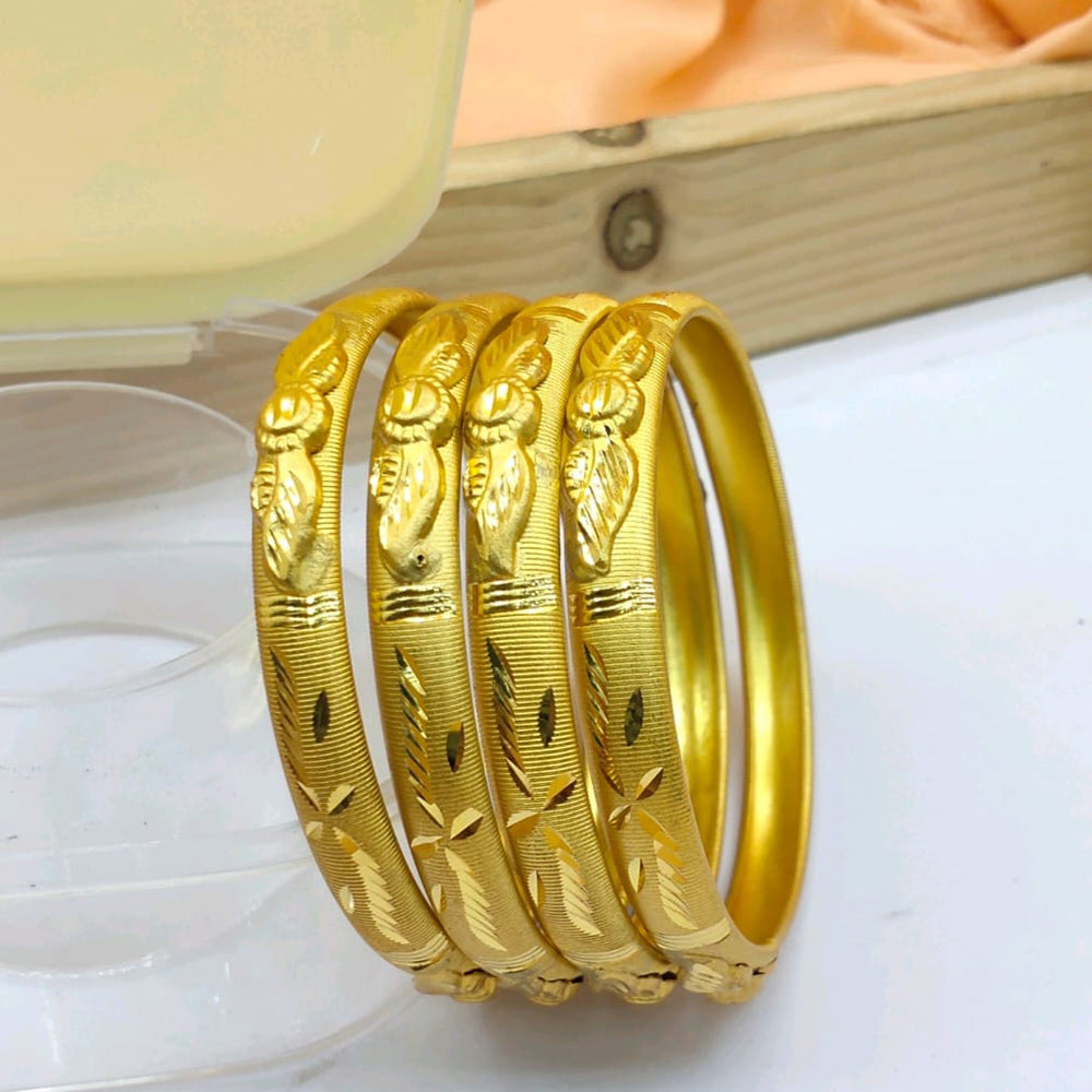 Star Bangles Designer Gold-Tone Bangles Set for Women