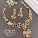Shrijicreation Gold Plated AD Stone Necklace Set