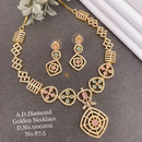 Shrijicreation Gold Plated AD Stone Necklace Set
