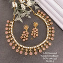 Shrijicreation Gold Plated AD Stone Necklace Set