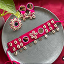 Shrijicreation Oxidised Plated Handmade Mirror Choker Necklace Set