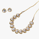 Shrijicreation Gold Plated Kundan Stone Necklace Set