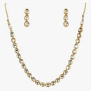 Shrijicreation Gold Plated Kundan Stone Necklace Set