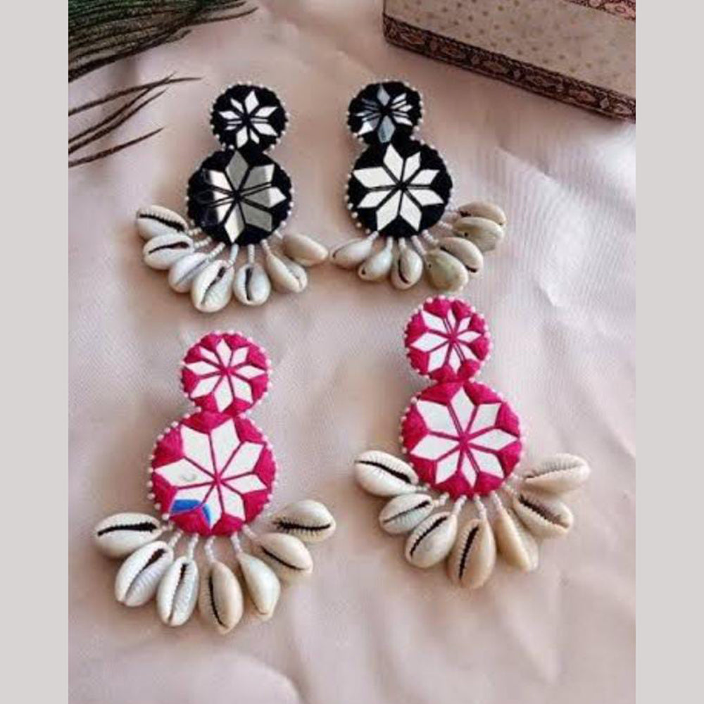 Shrijicreation Handmade Shell Dangler Earrings