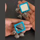 Shrijicreation Oxidised Plated Handmade Mirror Jhumki Earrings