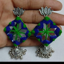 Shrijicreation Oxidised Plated Handmade Mirror Work Jhumki Earrings