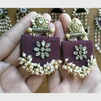 Shrijicreation Pearl Hand Made Dangler Earrings