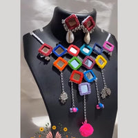  Shrijicreation Oxidised Plated Handmade Shell Necklace Set