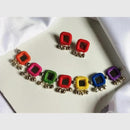 Shrijicreation Trendy Mirror Work And Ghungroo Choker Necklace Set