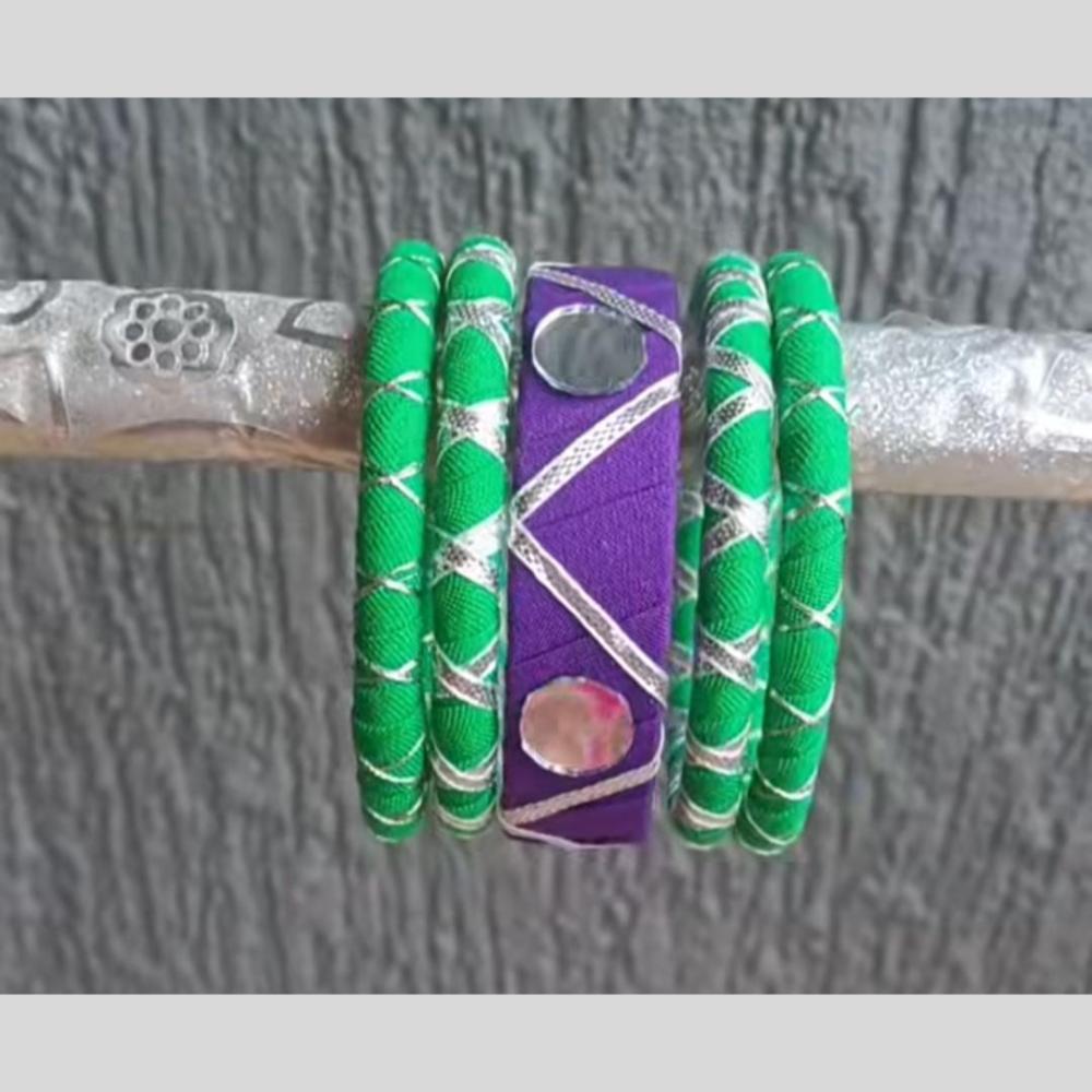 Shrijicreation Grace In Threads Premimum Handmade Bangle Set