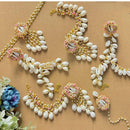 Shrijicreation Shell & Pearl Bridal Jewellery Set – Handmade Coastal Elegance for Haldi & Wedding Functions