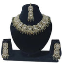 Palak Art Gold Plated Crystal Stone And Beads Necklace Set